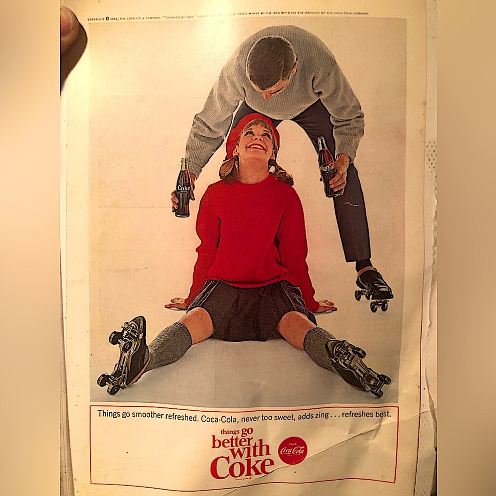 Vintage 1964 CocaCola Ad Original Copy Magazine Advertisement